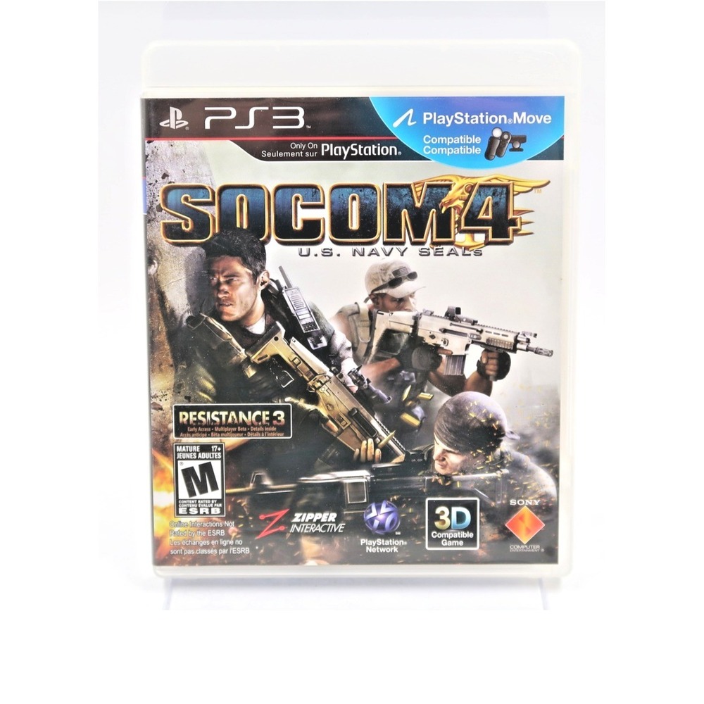 SOCOM 4 US Navy Seals Sony PlayStation 3 PS3 Game Tactical Shooter CIB 2011